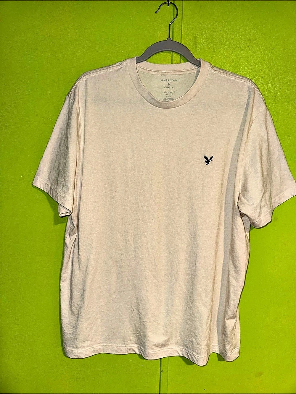 American Eagle Super Soft Standard Fit T-Shirt Short Sleeve T-Shirt in White